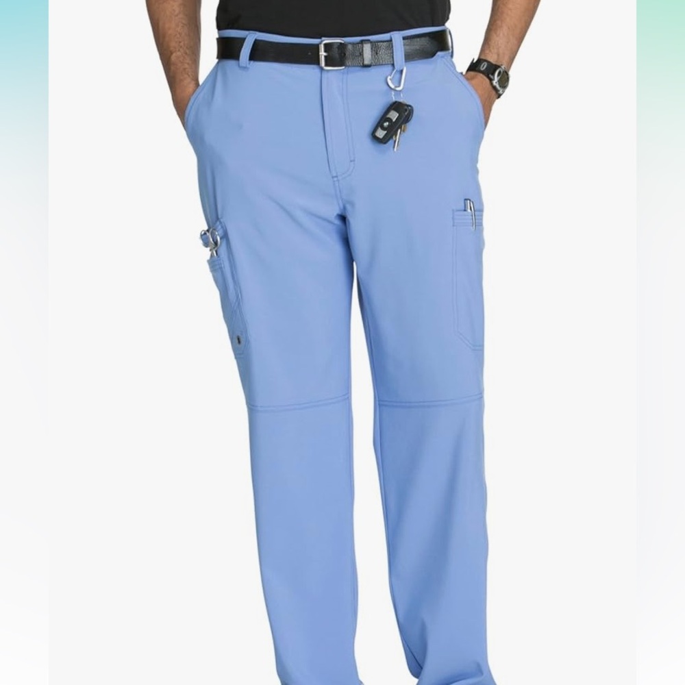 Mens Ciel Blue Infinity Scrub pants